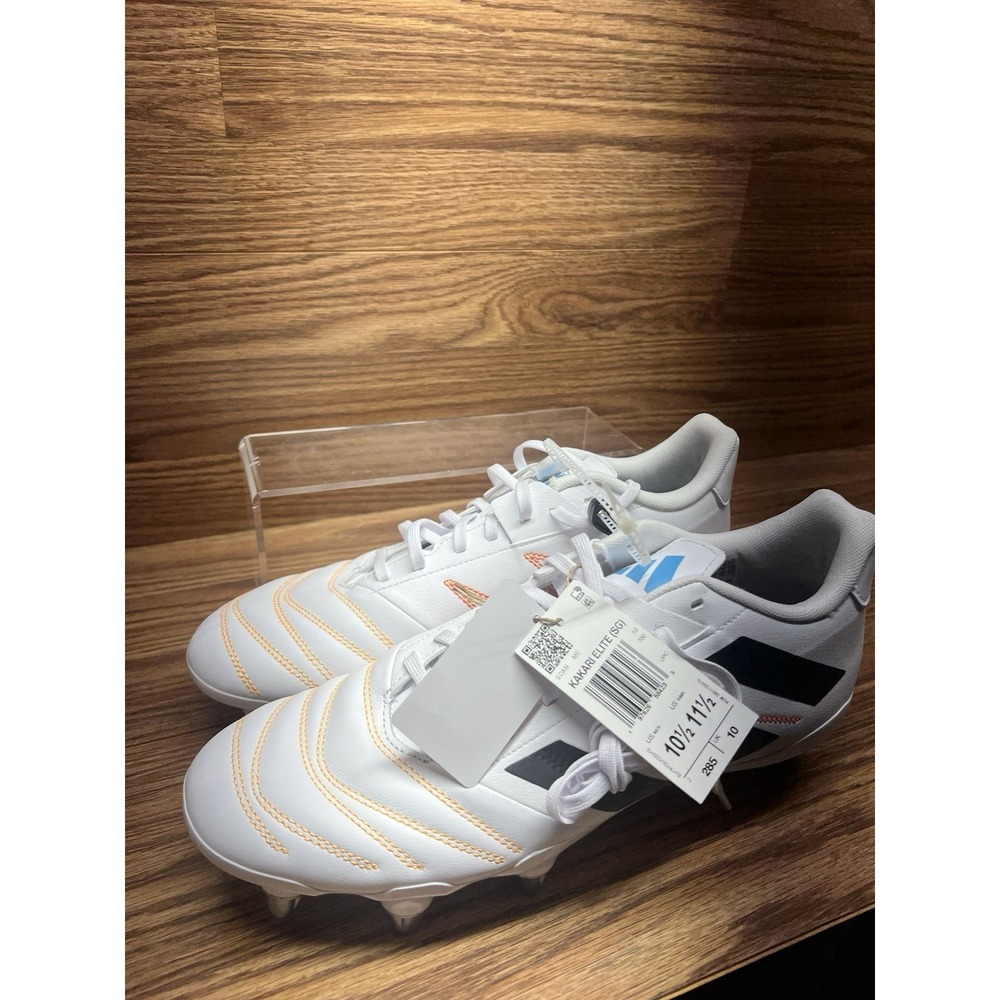Men's adidas Kakari Elite (SG) Soft Ground Rugby White Cleats JP8800 Size 10.5 - Picture 3 of 12